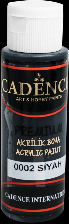 Carte Akrylová barva Cadence Premium - černá / 70 ml 