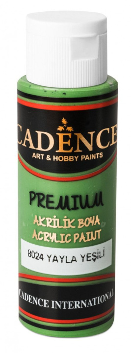Книга Akrylová barva Cadence Premium - zelená / 70 ml 