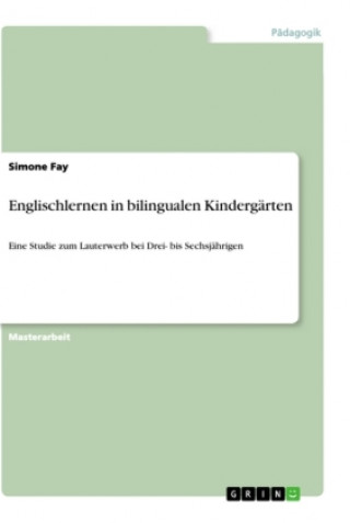 Kniha Englischlernen in bilingualen Kindergärten 