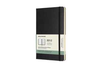 Naptár/Határidőnapló Moleskine 2022 18-Month Weekly Large Hardcover Notebook MOLESKINE