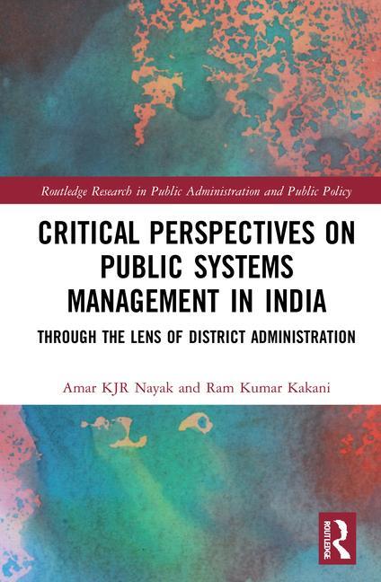 Carte Critical Perspectives on Public Systems Management in India Nayak