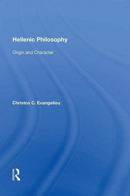Knjiga Hellenic Philosophy Christos C. Evangeliou