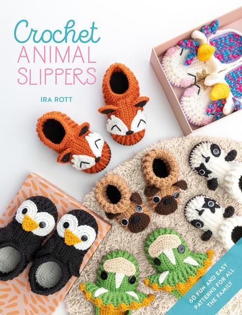 Book Crochet Animal Slippers Ira Rott