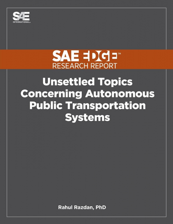 Boek Unsettled Topics Concerning Autonomous Public Transportation Systems RAZDAN