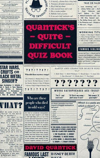 Kniha Quantick's Quite Difficult Quiz Book David Quantick