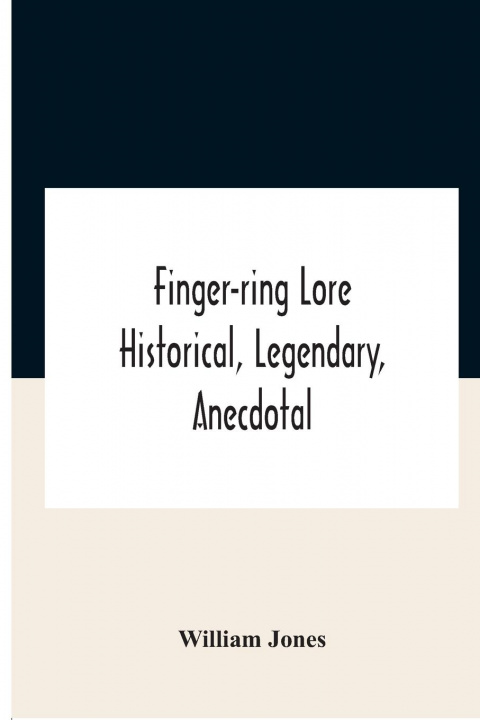 Knjiga Finger-Ring Lore Jones William Jones