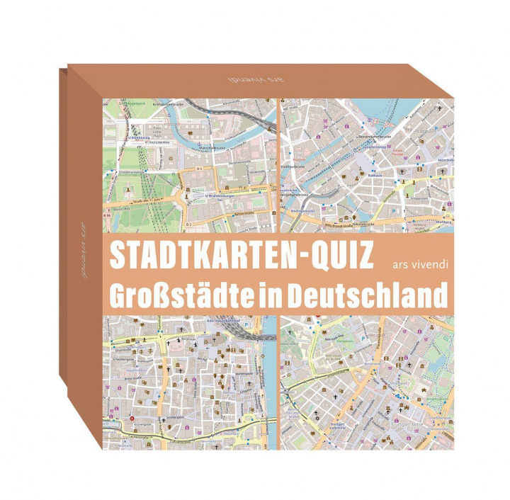 Joc / Jucărie Stadtkarten-Quiz Großstädte in Deutschland 