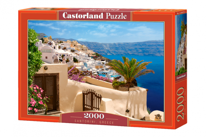 Kniha Puzzle 2000 Santorini Grecja C-200672-2 