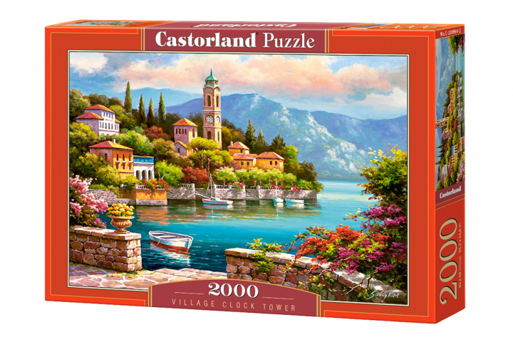 Kniha Puzzle 2000 Wiejska wieża zegarowa C-200696-2 
