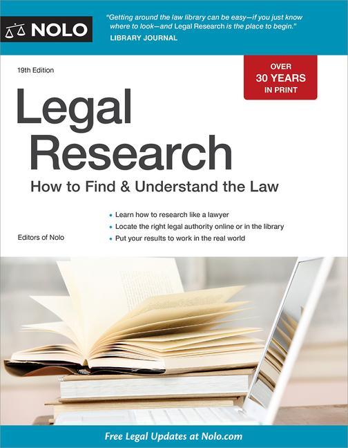 Книга Legal Research: How to Find & Understand the Law 