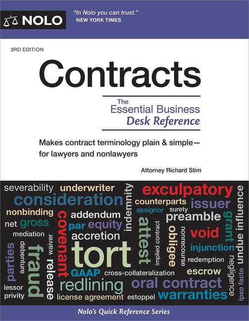 Libro Contracts: The Essential Business Desk Reference Richard Stim