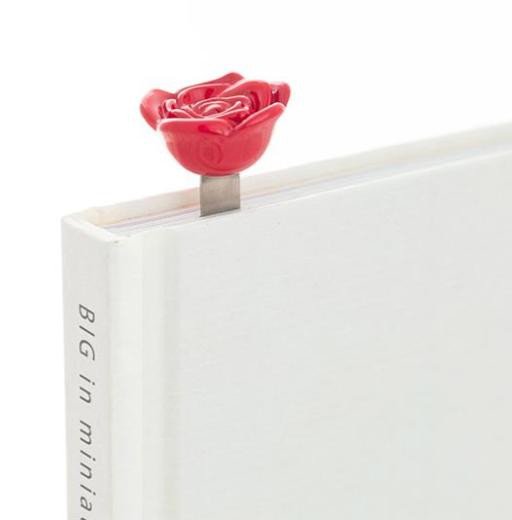 Kniha Záložka do knihy 3D - Růže červená 