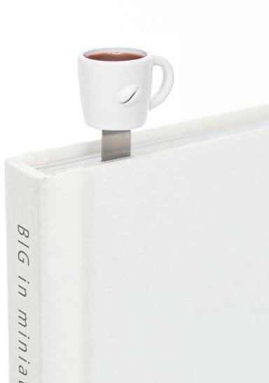 Book Záložka do knihy 3D - Šálek černé kávy 
