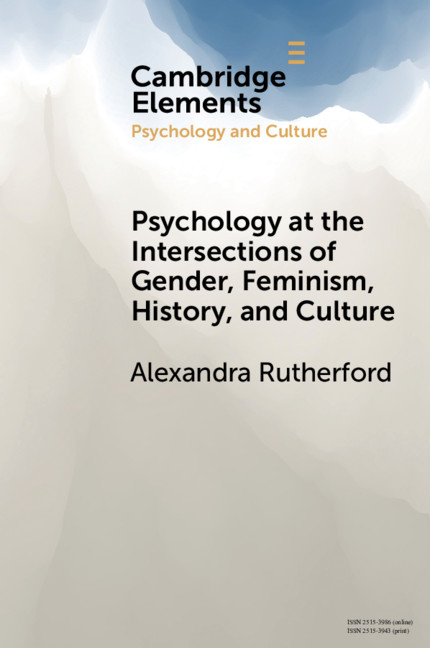 Kniha Psychology at the Intersections of Gender, Feminism, History, and Culture Rutherford