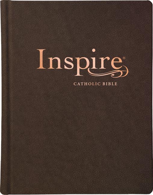 Carte Inspire Catholic Bible NLT (Leatherlike, Dark Brown): The Bible for Coloring & Creative Journaling 