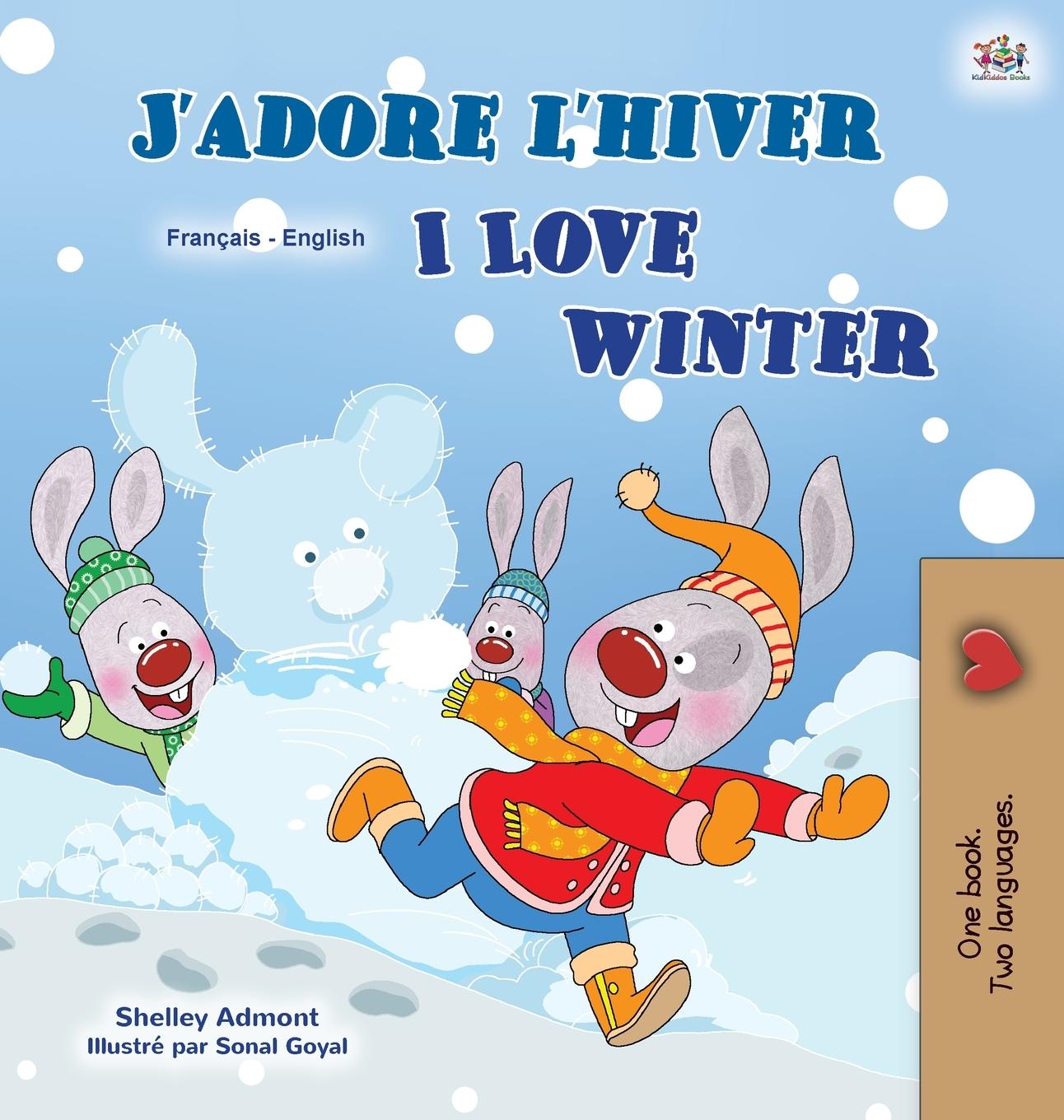 Kniha I Love Winter (French English Bilingual Children's Book) Kidkiddos Books