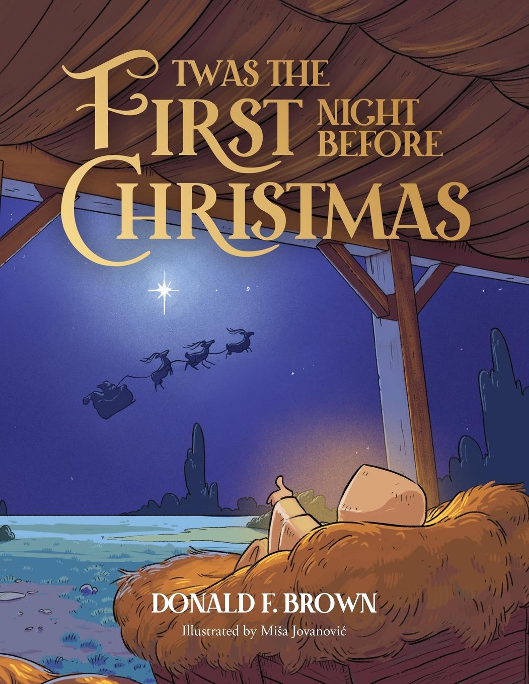 Carte Twas the First Night Before Christmas Donald F. Brown