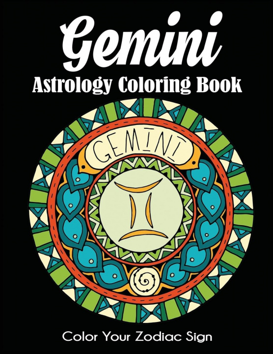 Carte Gemini Astrology Coloring Book 