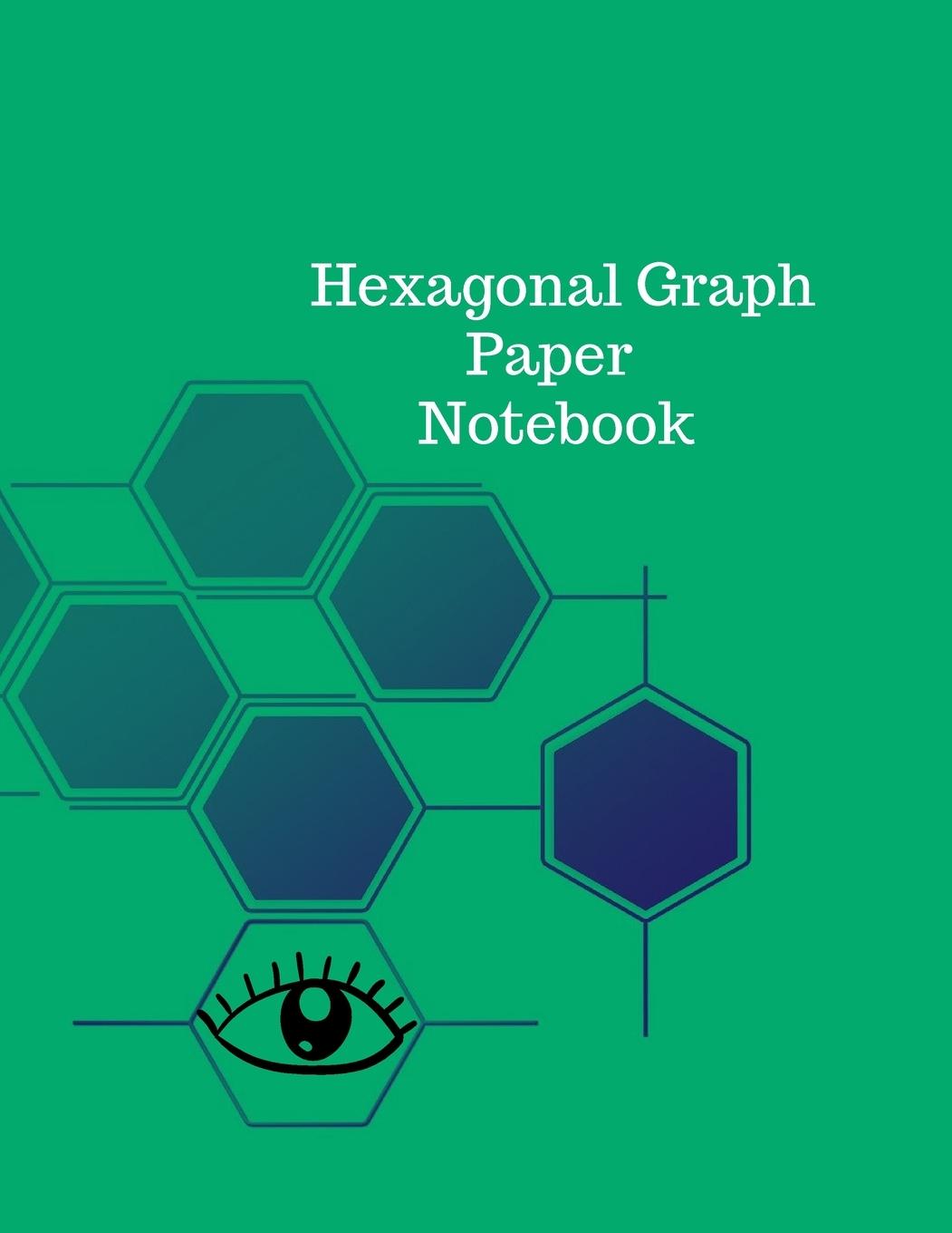 Книга Hexagonal Graph Paper Notebook 