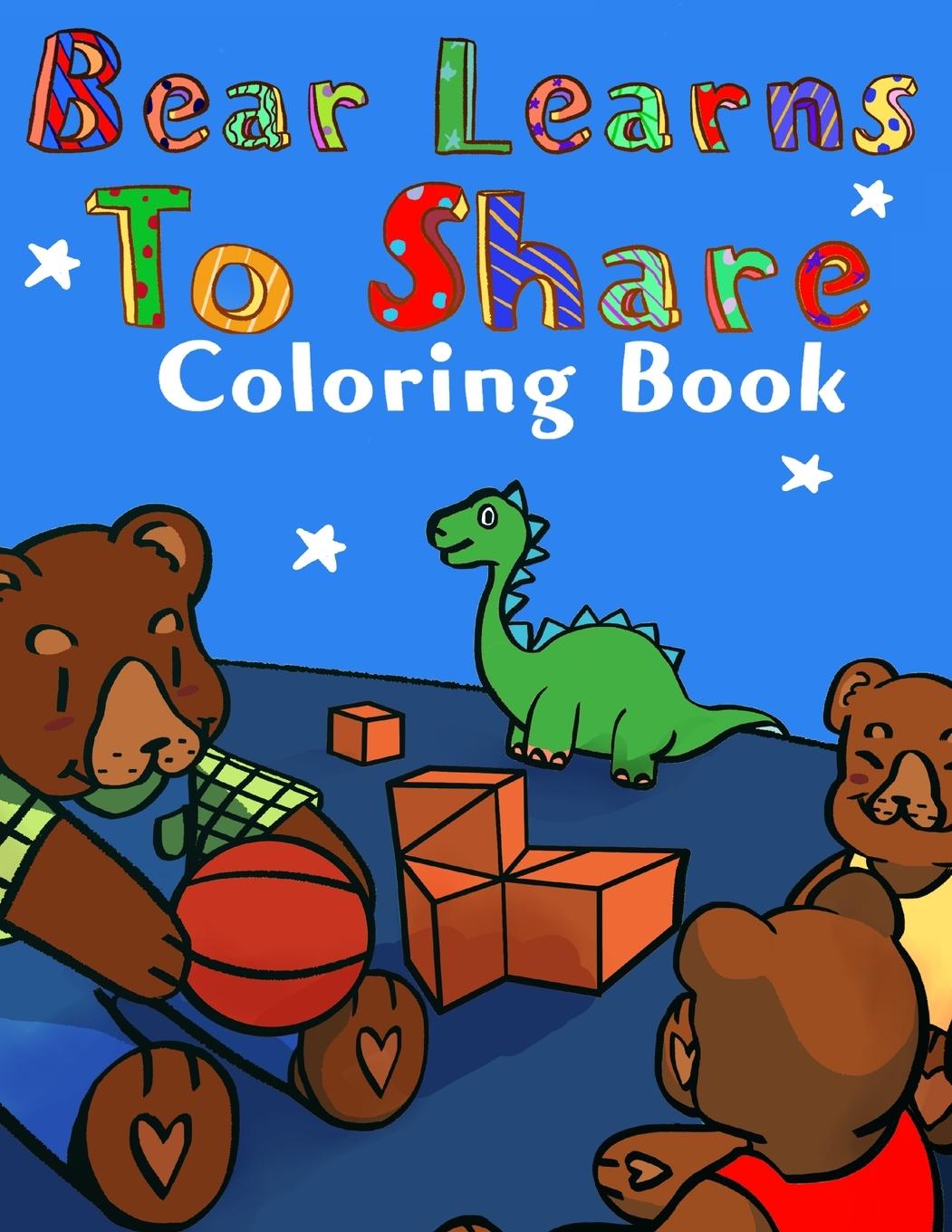 Knjiga Bear Learns to Share Coloring Book Anaya Murray