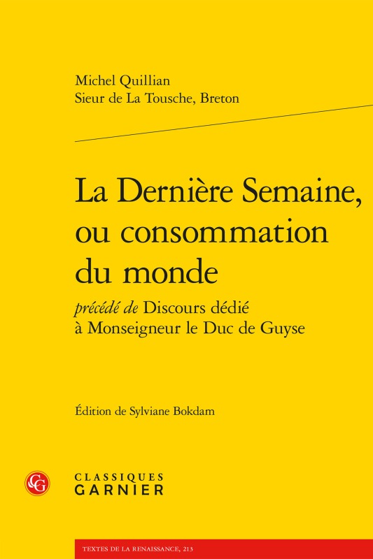 Kniha La Derniere Semaine, Ou Consommation Du Monde Breton La Tousche