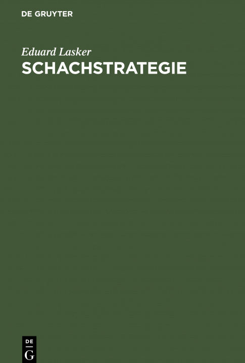 Книга Schachstrategie Eduard Lasker