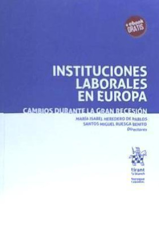 Kniha Instituciones laborales en Europa 