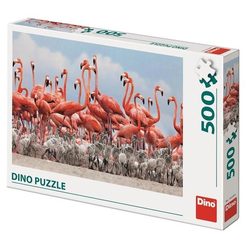 Hra/Hračka Puzzle 500 Plameňáci 
