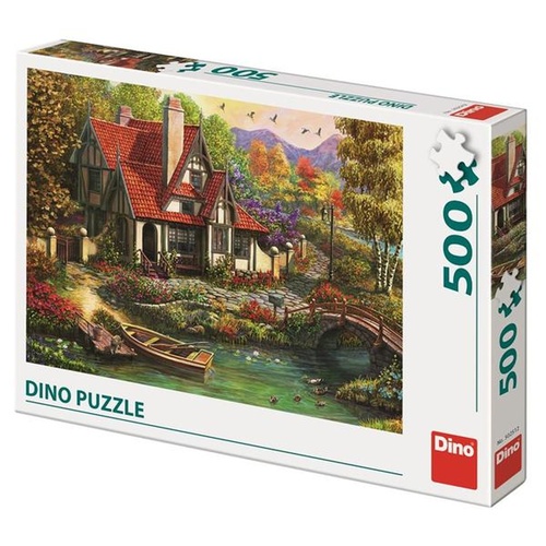 Játék Puzzle 500 Chata u jezera 