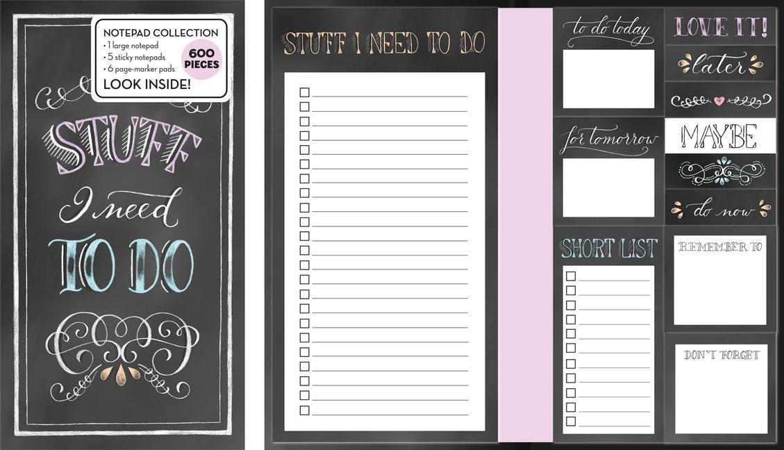 Könyv Book of Sticky Notes: Stuff I Need to Do (Chalkboard) Publications International Ltd