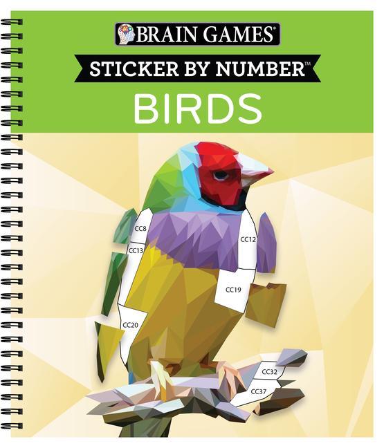 Kniha Brain Games - Sticker by Number: Birds (42 Images to Sticker) Brain Games