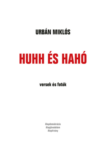 Knjiga Huhh és hahó Urbán Miklós