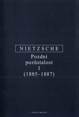 Книга Pozdní pozůstalost I Friedrich Nietzsche