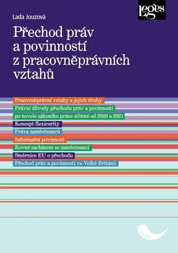 Kniha Přechod práv a povinností z pracovněprávních vztahů Lada Jouzová