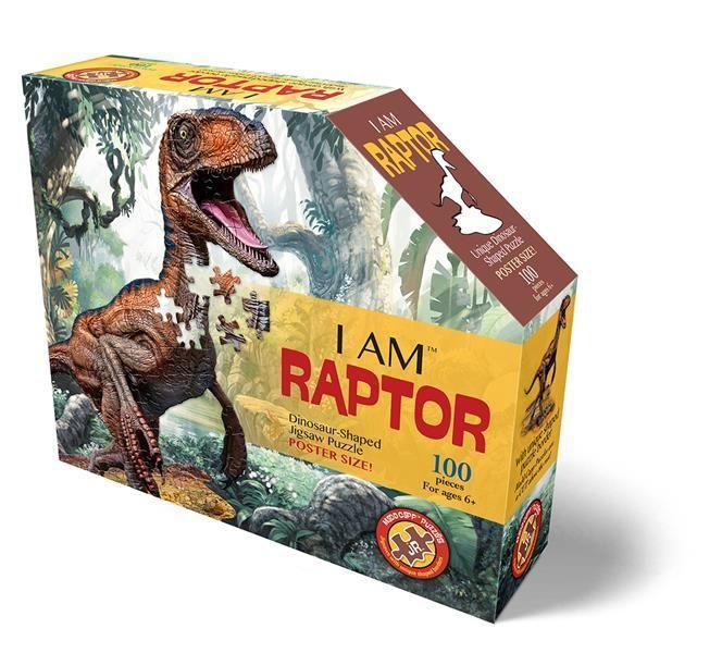 Gra/Zabawka MADD CAPP Shape Puzzle Junior - Velociraptor 100 Teile 