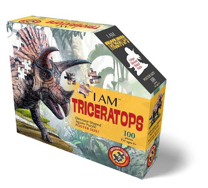 Joc / Jucărie MADD CAPP Shape Puzzle Junior - Triceratops 100 Teile 