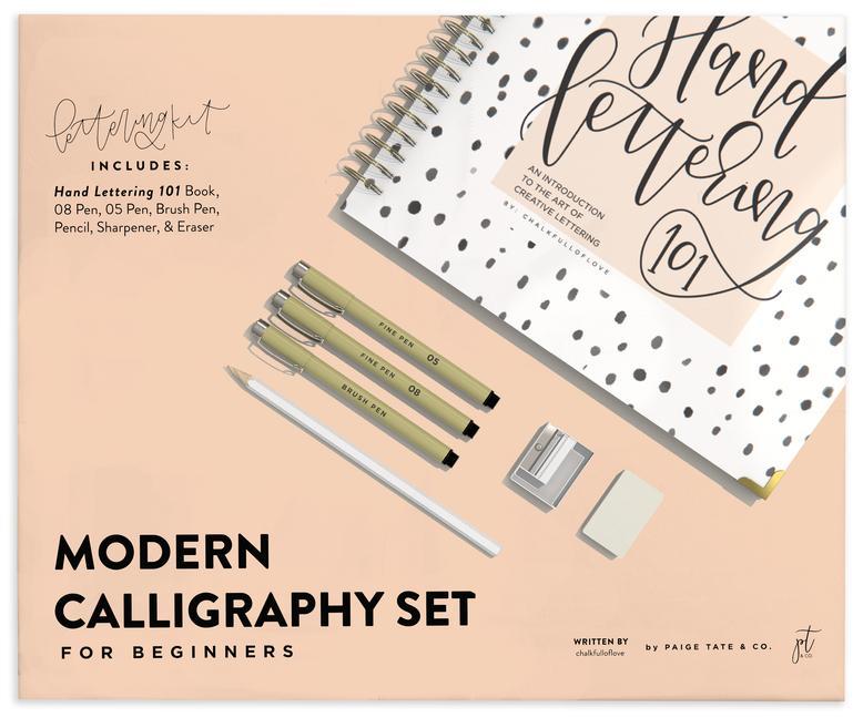 Könyv Modern Calligraphy Set for Beginners Paige Tate & Co