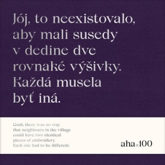 Könyv Aha100 Tomáš Kompaník