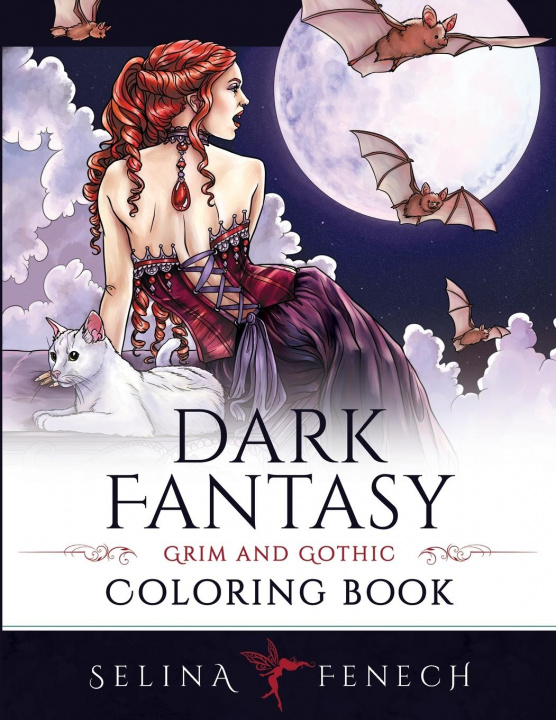 Book Dark Fantasy Coloring Book 