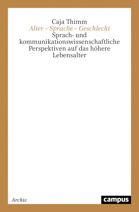 Book Alter - Sprache - Geschlecht Caja Thimm