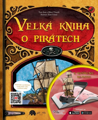 Kniha Velká kniha o pirátech s rozšířenou realitou Albert