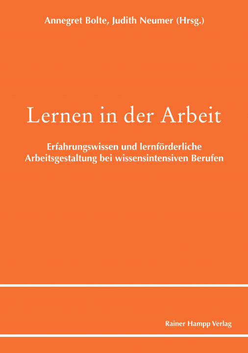 Livro Lernen in der Arbeit Judith Neumer