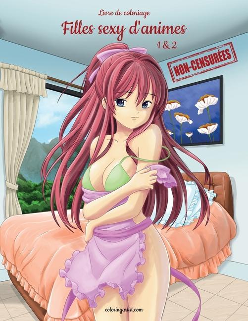 Carte Livre de coloriage Filles sexy d'anime non-censurees 1 & 2 