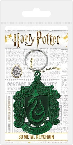 Książka Kovová klíčenka Harry Potter Zmijozel 