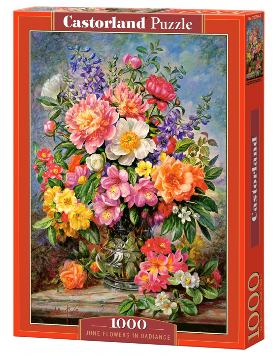 Kniha Puzzle 1000 Kwiaty w blasku C-103904-2 