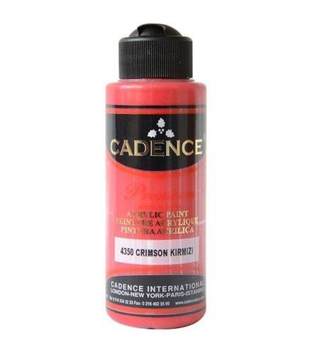 Kniha Akrylová barva Cadence Premium - karmínově červená / 70 ml 