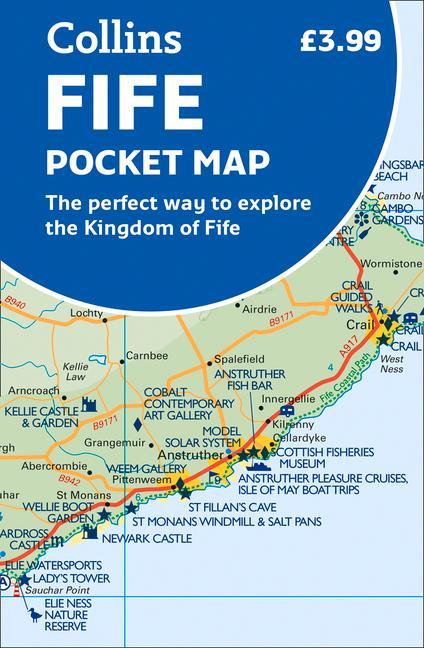 Tiskani izdelki Fife Pocket Map Collins Maps