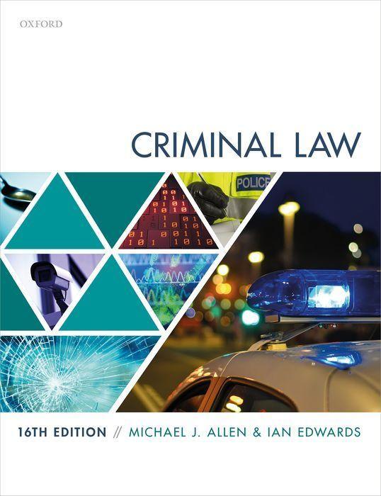 Kniha Criminal Law MICHAEL; EDWA ALLEN