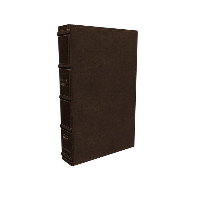 Knjiga NKJV, Large Print Verse-by-Verse Reference Bible, Maclaren Series, Genuine Leather, Brown, Thumb Indexed, Comfort Print 