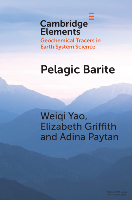 Kniha Pelagic Barite Weiqi (University of Toronto) Yao